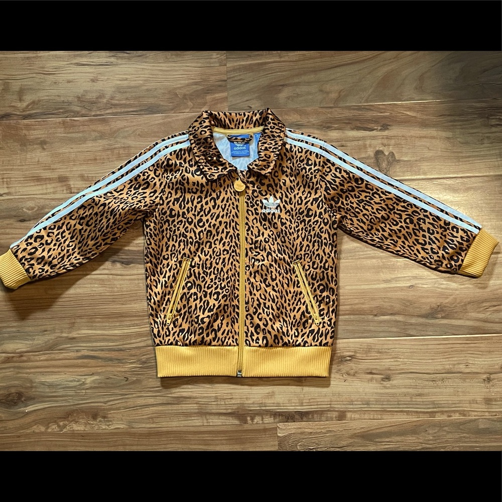Adidas Leopard Print Girls Jacket